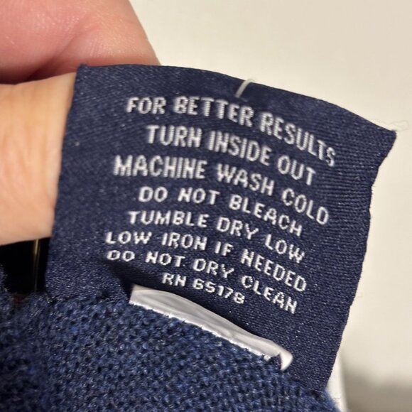 Charles River Apparel Mens Mystic Sweater Hoodie XXL Navy Heather 60% Cotton 40% - Picture 6 of 9